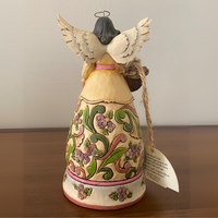 2008 Jim Shore Angel Vintage November Chrysanthemum-Topaz
