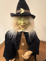 Vintage Holiday Decor Halloween Dracula and Witch Figurines
