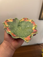 Vintage Bordallo Pinheiro Portuguese Leaf Shaped Dish

