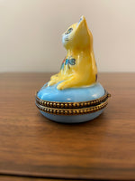 Vintage Limoges Porcelain Trinket Box Hand Painted in France
