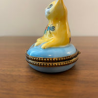 Vintage Limoges Porcelain Trinket Box Hand Painted in France