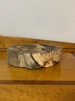 Vintage Petrified Wood Keys-Jewelry Bowl Ashtray
