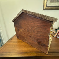 Vintage Nativity Set Japan Papier Mache with Handmade Manger