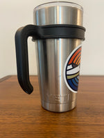 Pre-owned YETI Stainless Steel Large Mug With An Interest Sticker
