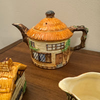 Vintage Beswick English Pottery Ware Country Cottage Teapot and Creamer Set