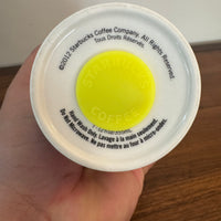 Starbucks Porcelain Tumbler Pixel Design 12oz with Lid Rare