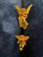 Gold Tone 3D Angel Pin Set 2
