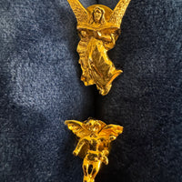 Gold Tone 3D Angel Pin Set 2