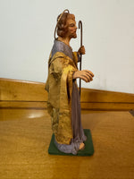 Vintage Italian Papier Mache Saint Joseph Nativity Figure Replacement Piece
