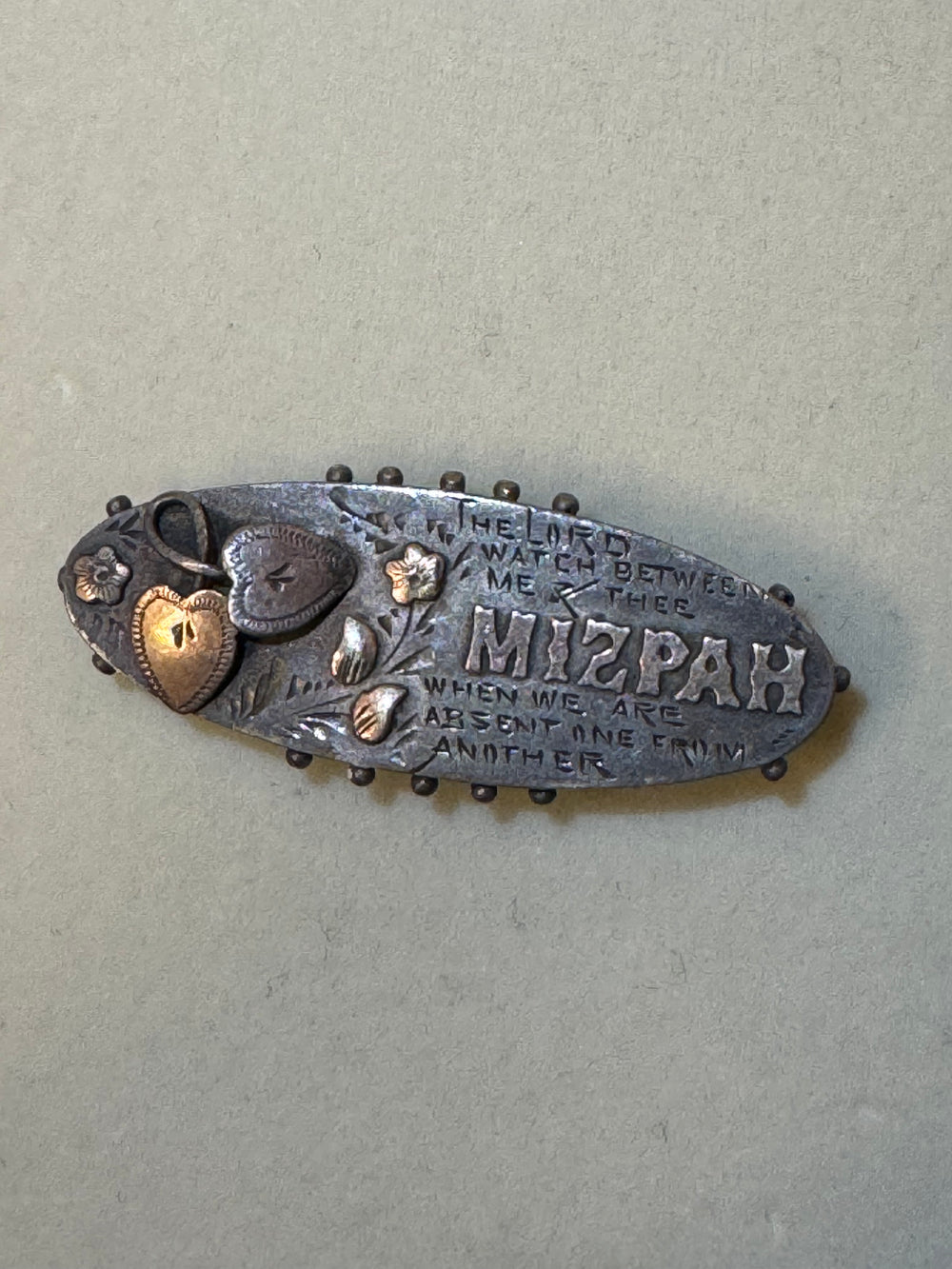 Mizpah Sterling Silver Brooch-Pin JG