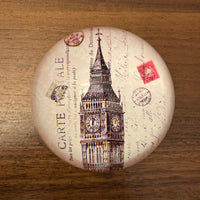 Handmade Glass Paperweight Carte Postale