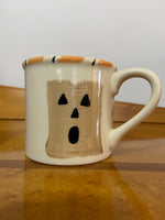 Starbucks Barista Halloween Mug – Hartstone Pottery USA – Hand Painted Pumpkin Face Coffee Cup
