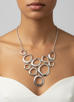 Liz Claiborne Bubble Links Necklace Fashion Jewelry
