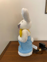 Vintage Avon Fiber Optic  Light Up Bunny Rabbit Easter Welcome Spring Decor
