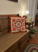 Vintage Handmade Quilted Throw Pillow
