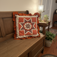 Vintage Handmade Quilted Throw Pillow