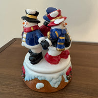Thomas Pacconi Classics Christmas Snowmen's Musical Windup Animated  Decor