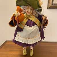 Dept 56 Krinkles by Patience Brewster Witch with Baby Dragons and Stick