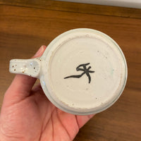 Handmade Speckled Glaze Porcelain Mug Bamboo Design