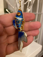 Enamel Cloisonne Style Koi Fish Pendant-Ornament

