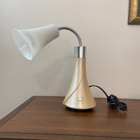OttLite Ivory-Pearl Tone Tulip Adjustable Gooseneck Desk-Table Lamp