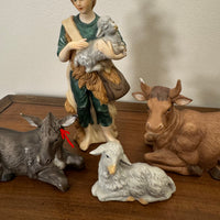 Vintage Porcelain Nativity Set of 12 Pieces