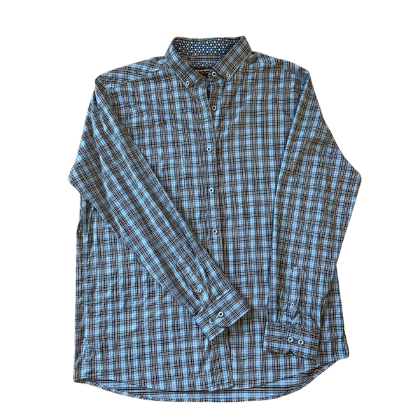 Johnston & Murphy Long Sleeve Plaid XL Shirt
