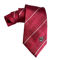 University of Massachusetts Amherst Men's Plaid & Stripes Tie UMASS

