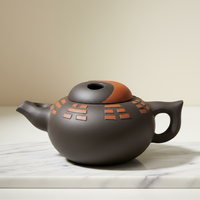 Chinese Yixing Zisha Clay Ying Yang Chinese Teapot