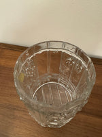 Vintage Goebel Charlottenhutte Glass Jar with Wooden Lid
