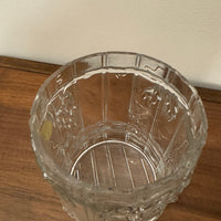 Vintage Goebel Charlottenhutte Glass Jar with Wooden Lid