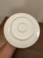 Vintage 2 Tier Serving Plate Hand-painted Gilded Porcelain Grapes Design
