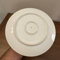 Vintage 2 Tier Serving Plate Hand-painted Gilded Porcelain Grapes Design