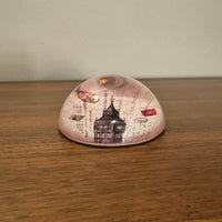 Handmade Glass Paperweight Carte Postale