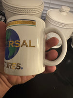Vintage Universal Pictures Coffee Mug Gold Gilded Detail Collectible
