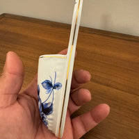 Vintage Chinoiserie Style Small Porcelain Wall Pocket Holder Vase