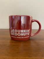 DUNKIN' DONUTS Porcelain Mug America Runs On Dunkin' 2014
