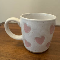 Sunday Morning Hearts Ceramic Coffee Tea Mug Cup