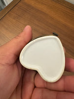 Vintage Porcelain Heart Shaped Jewelry Trinket Box
