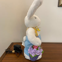Vintage Avon Fiber Optic  Light Up Bunny Rabbit Easter Welcome Spring Decor