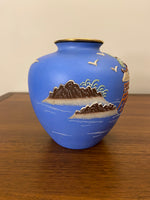 Japanese Vintage Slip Trailed Porcelain Vase
