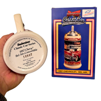 Budweiser Classic Car Series 1957 Chevy Bel-Air Convertible 1997 Beer Stein CS304
