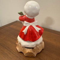 Vintage Lefton Mrs. Claus Ceramic Musical Box