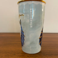 Starbucks Mermaid Porcelain 12oz Tumbler Mug Replaced Lid