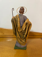 Vintage Italian Papier Mache Saint Joseph Nativity Figure Replacement Piece
