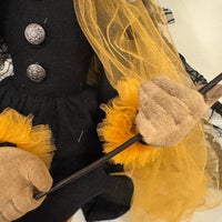 Halloween Primitive Style Folk Art Witch Doll