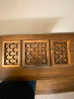 Vintage Wood Bohemian Style Japanese Jewelry Box with Mirror
