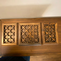 Vintage Wood Bohemian Style Japanese Jewelry Box with Mirror