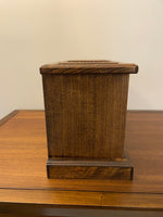 Vintage Wood Bohemian Style Japanese Jewelry Box with Mirror
