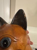 Wood Cat Shelf-Table-Mantel Edge Looking Down Figure
